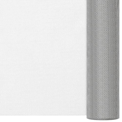 Net 80x1000 cm rustfrit stål sølvfarvet