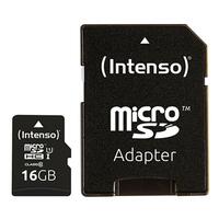 Mikro-SD-hukommelseskort med adapter INTENSO 34234 UHS-I Premium Sort 32 GB