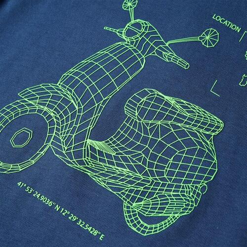 T-shirt til børn str. 92 mørkeblå