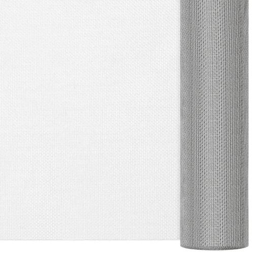 Net 100x2000 cm rustfrit stål sølvfarvet