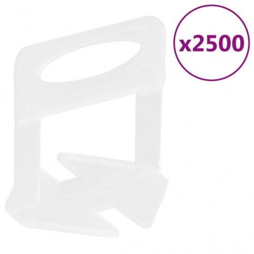 Nivelleringsklips til fliser - 1 mm, 2.500 stk.