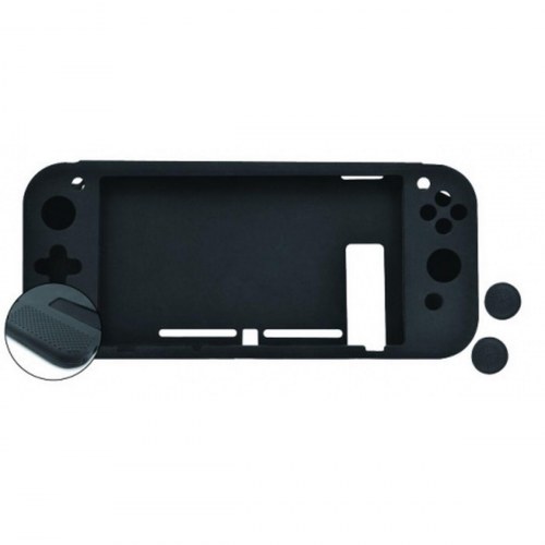 Nuwa tablet cover til Nintendo Switch Lite, silikone - sort