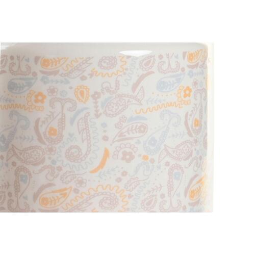 Blik 15 x 15 x 21 cm Hvid Gul Dolomite Shabby Chic