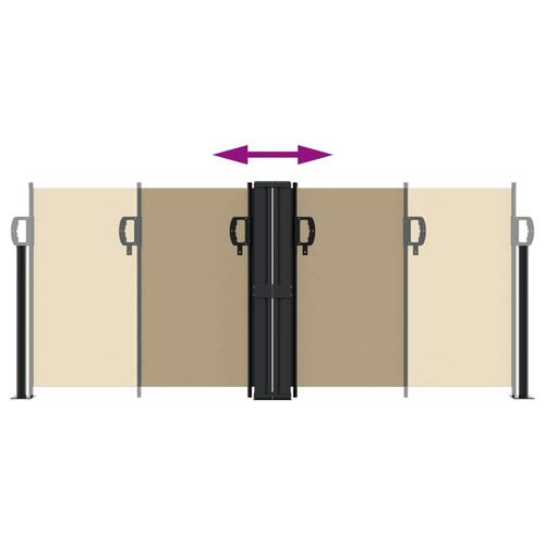 Sammenrullelig sidemarkise 100x600 cm beige