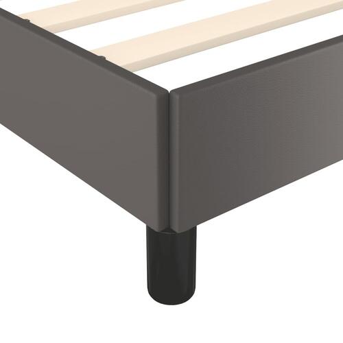 Sengeramme 80x200 cm kunstlæder grå