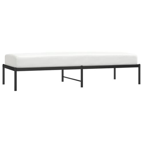 Sengeramme 75x190 cm metal sort