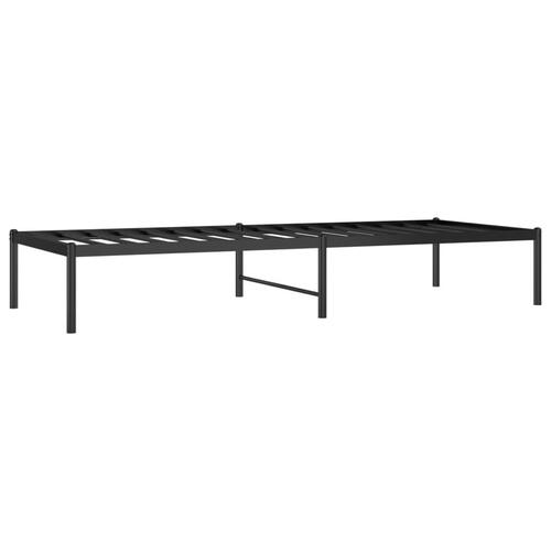 Sengeramme 75x190 cm metal sort