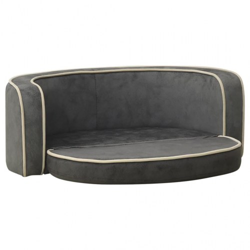 Foldbar hundesofa 73x67x26 cm vaskbar hynde plys grå