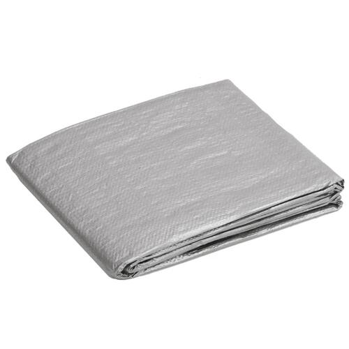 Presenning 6x10 m 90 g/m² HDPE grå