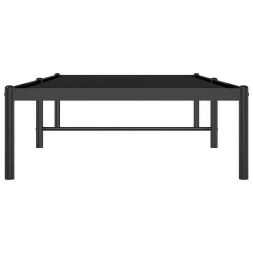 Sengeramme 75x190 cm metal sort