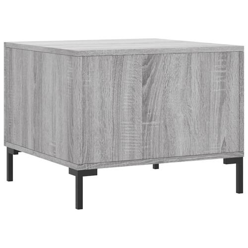 Sofaborde 2 stk. 50x50x40 cm konstrueret træ grå sonoma-eg