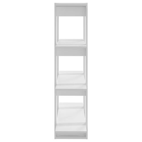 Bogreol/rumdeler 100x30x123,5 cm fyrretræ hvid