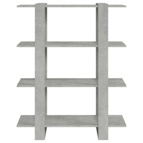 Bogreol/rumdeler 100x30x123,5 cm betongrå