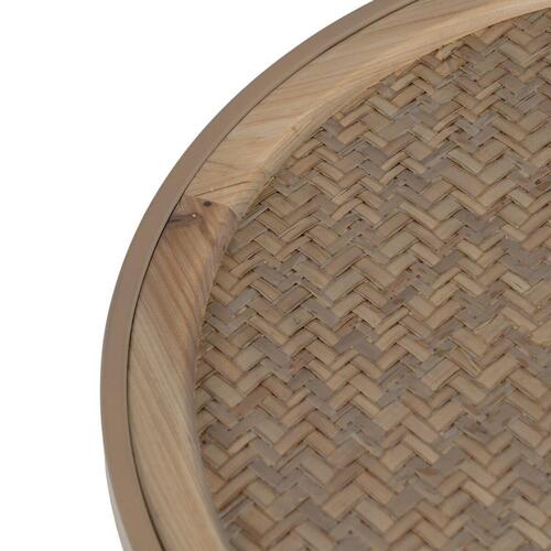 Sofabord Beige Jern Rattan 55 x 55 x 50 cm