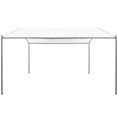 Havepavillon 400x400x260 cm 180 g/m² hvid