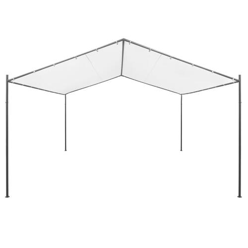Havepavillon 400x400x260 cm 180 g/m² hvid