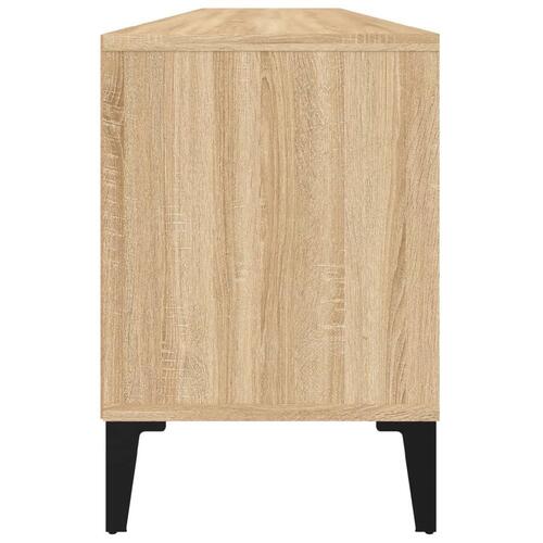 Tv-bord 150x30x44,5 cm konstrueret træ sonoma-eg