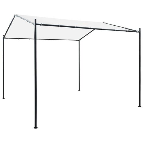 Havepavillon 3x3x2,6 m 180 g/m² hvid