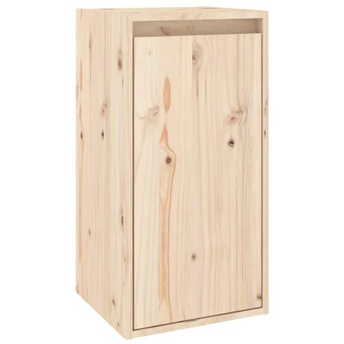 Vægskabe 2 stk. 30x30x60 cm massivt fyrretræ