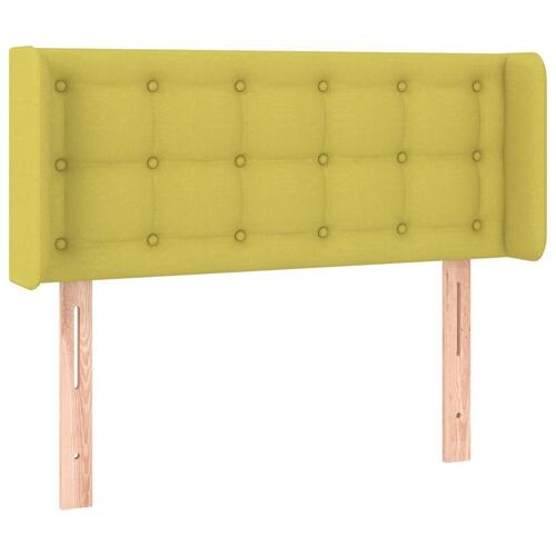 Sengegavl med kanter 93x16x78/88 cm stof grøn
