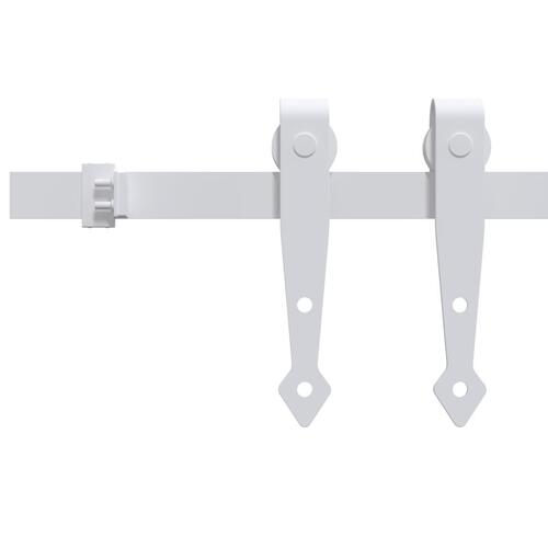 Mini-skydelågesæt til skabe kulstofstål 152 cm hvid
