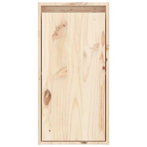 Vægskabe 2 stk. 30x30x60 cm massivt fyrretræ