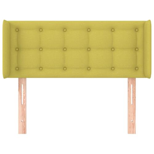 Sengegavl med kanter 93x16x78/88 cm stof grøn
