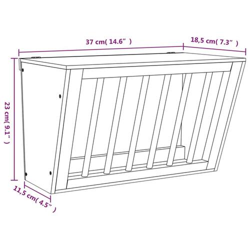 Kaninfoderautomat 37x18,5x23 cm massivt fyrretræ