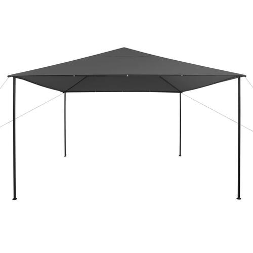 Havepavillon 4x4x3 m 180 g/m² antracitgrå