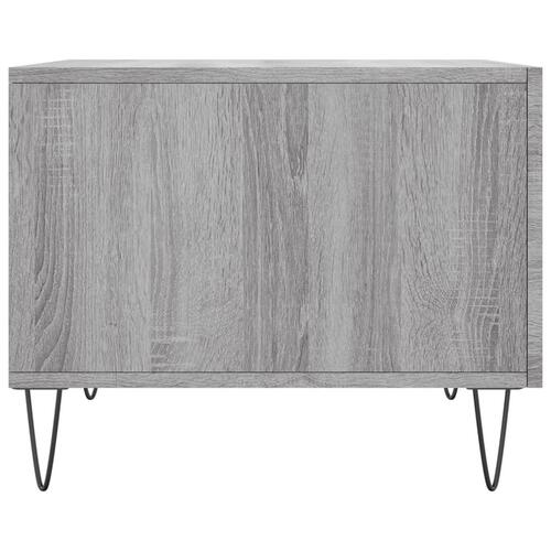 Sofaborde 2 stk. 50x50x40 cm konstrueret træ grå sonoma-eg