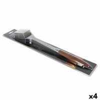 Grill-rensebørste Percutti Rustfrit stål 53 x 10 x 13 cm (4 enheder)