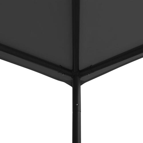 Havepavillon 4x4x3 m 180 g/m² antracitgrå