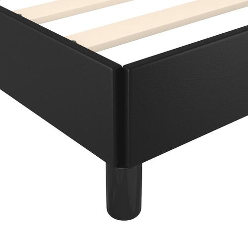 Sengeramme 90x200 cm kunstlæder sort