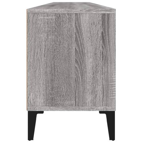 Tv-bord 150x30x44,5 cm konstrueret træ grå sonoma-eg