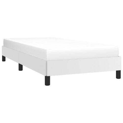 Sengeramme 90x200 cm kunstlæder hvid