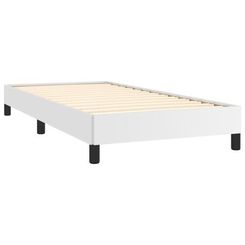 Sengeramme 90x200 cm kunstlæder hvid