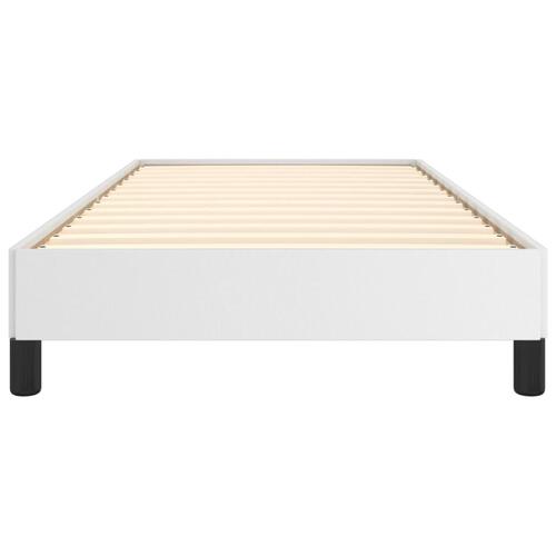 Sengeramme 90x200 cm kunstlæder hvid