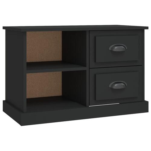 Tv-bord 73x35,5x47,5 cm konstrueret træ sort
