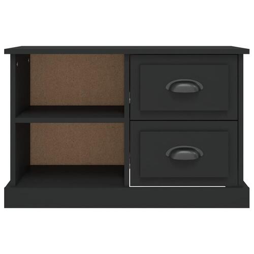 Tv-bord 73x35,5x47,5 cm konstrueret træ sort