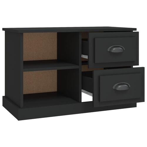 Tv-bord 73x35,5x47,5 cm konstrueret træ sort