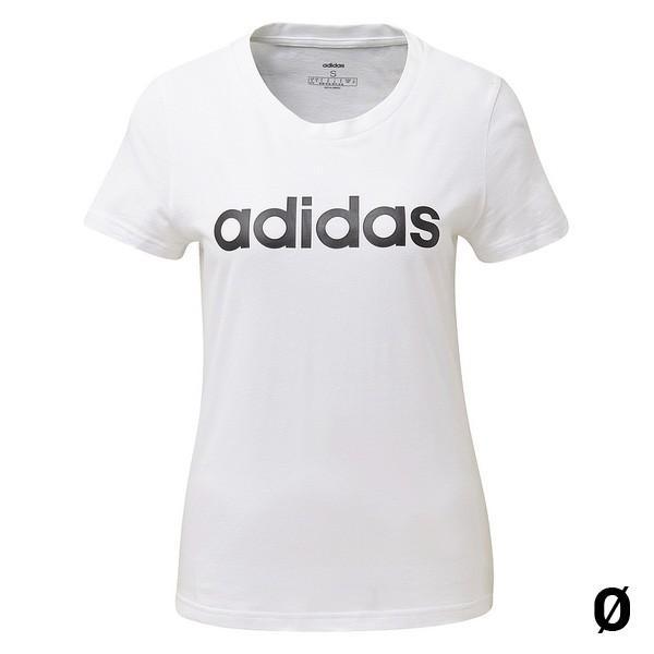 Kortærmet T-shirt til Kvinder Adidas W E LIIN SLIM T DU0629 Hvid M