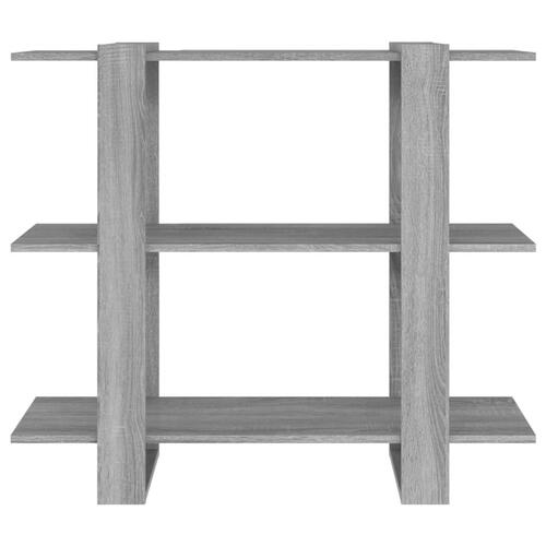 Bogreol/rumdeler 100x30x87 cm grå sonoma-eg