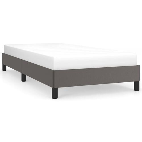 Sengeramme 90x200 cm kunstlæder grå