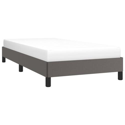 Sengeramme 90x200 cm kunstlæder grå