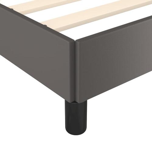 Sengeramme 90x200 cm kunstlæder grå