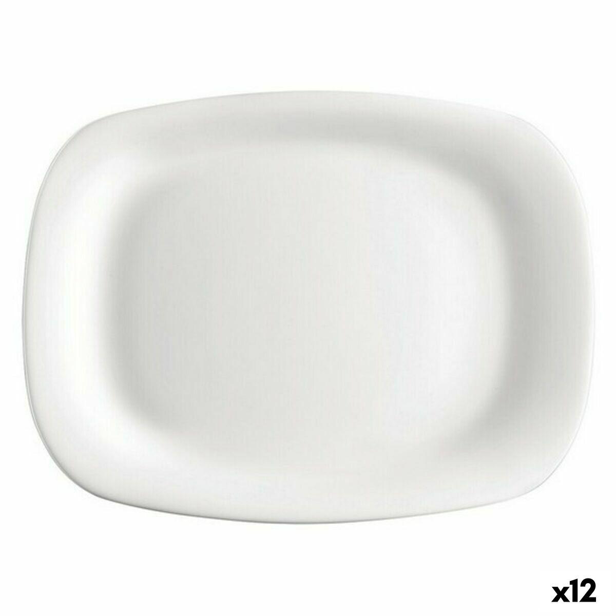 Bormioli Parma rektangulær middagstallerken - 12 stk. (24 × 34 cm)