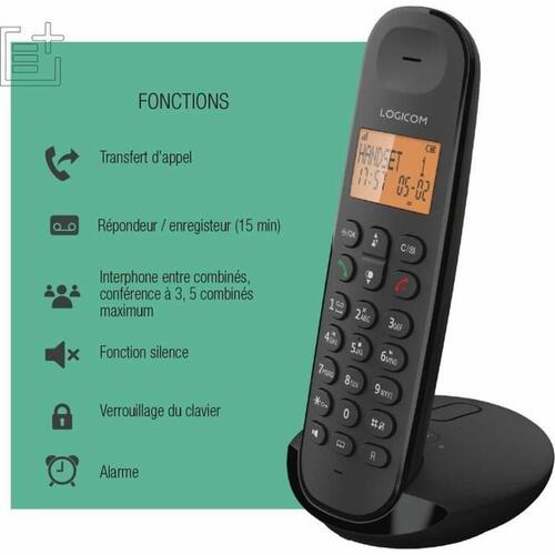 Fastnettelefon Logicom DECT ILOA 155T SOLO Sort