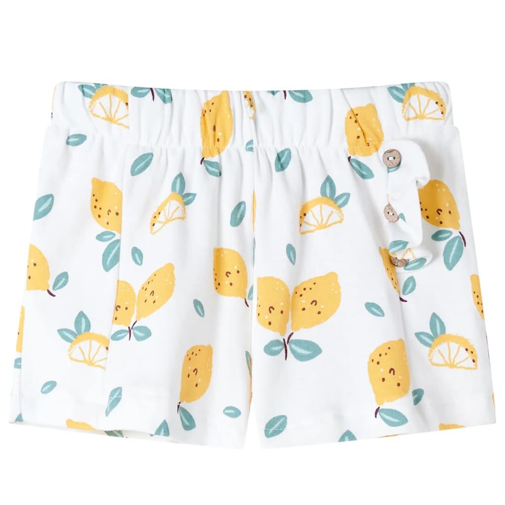Shorts til børn str. 116 ecrufarvet billede