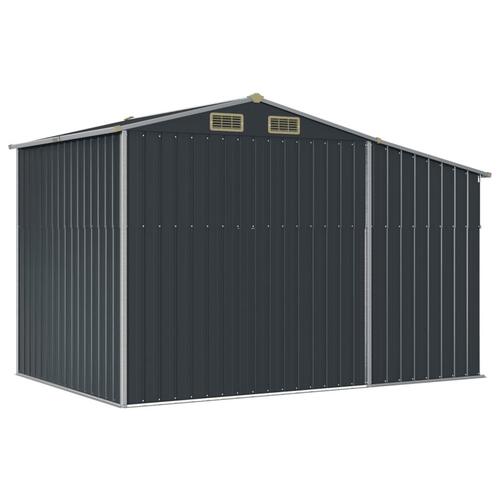 Haveskur 277x192,5x179 cm galvaniseret stål antracitgrå