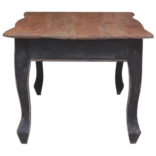 Sofabord 120 x 60 x 45 cm massivt mahognitræ sort